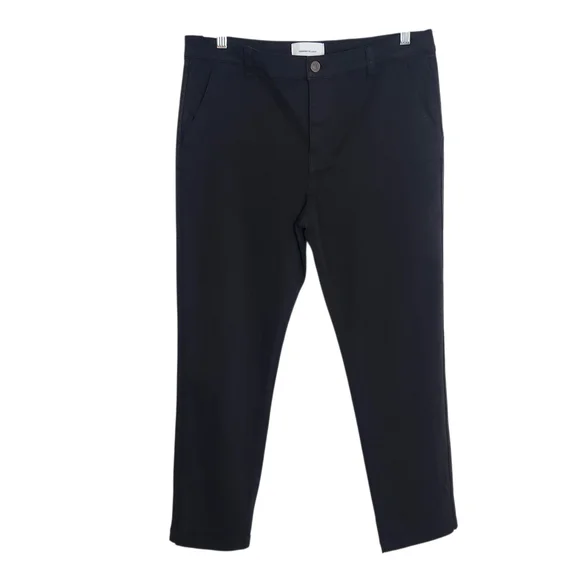 Current/Elliott Black The Confidant Cropped Chino Pants Size 31 NWT - Picture 1 of 12